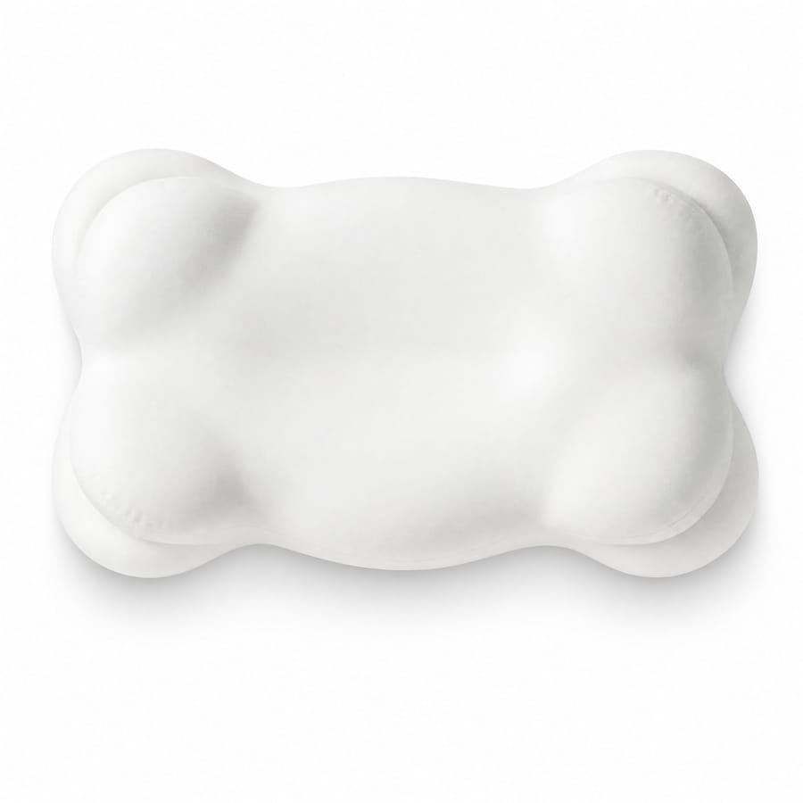 Cloud Pillow product photo on bedding